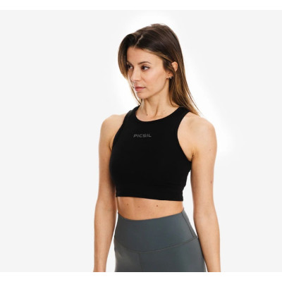 Treeningsärk naistele Picsil Fitted Crop Top 0.1 must