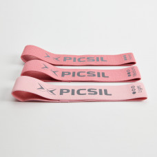 Kummilint Picsil tekstiil roosa 3tk
